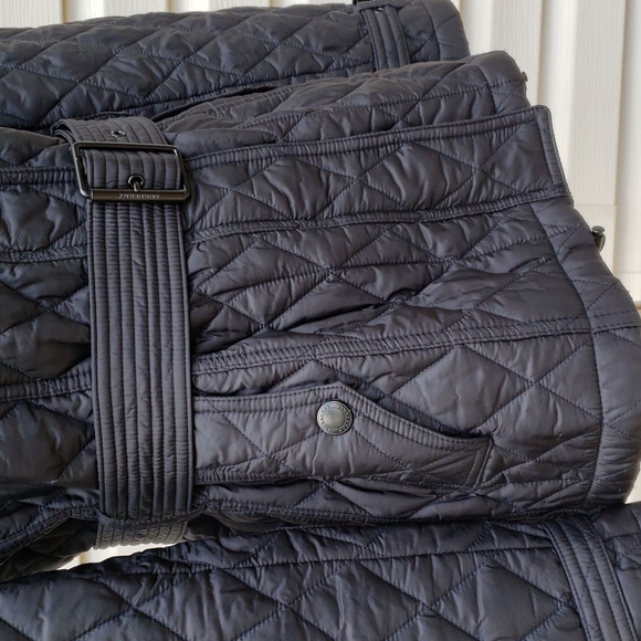 BURBERRY SHORT FINSBRIDGE NOVA CHECK LINED HOODED JACKET COAT - Picture 4 of 11